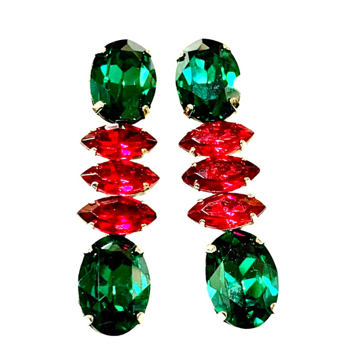 BRIGHT TRICOLOR  EARRINGS
