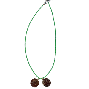 Summer Beaded Coin Necklace