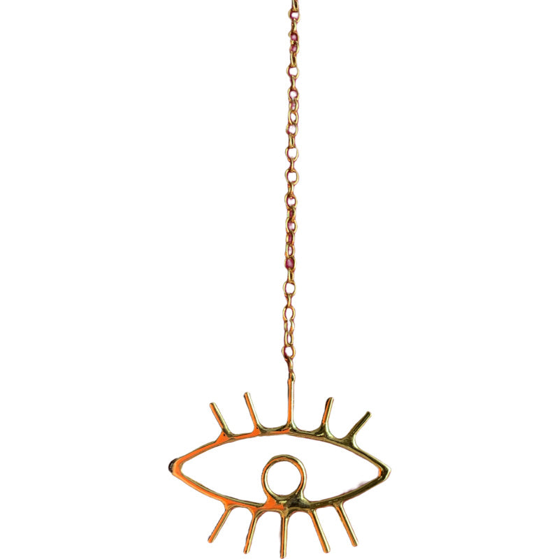 Gold Plated Color Evil Eye Necklace