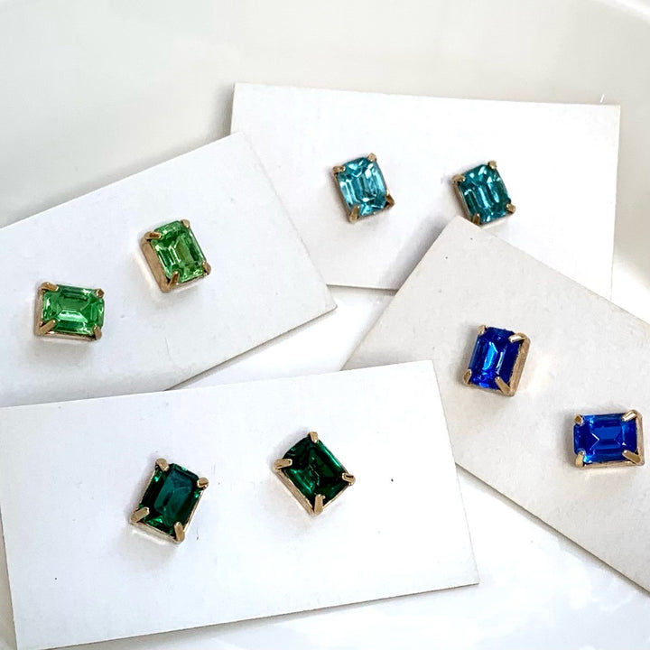BRIGHT COLORS  SMALL STUD EARRINGS