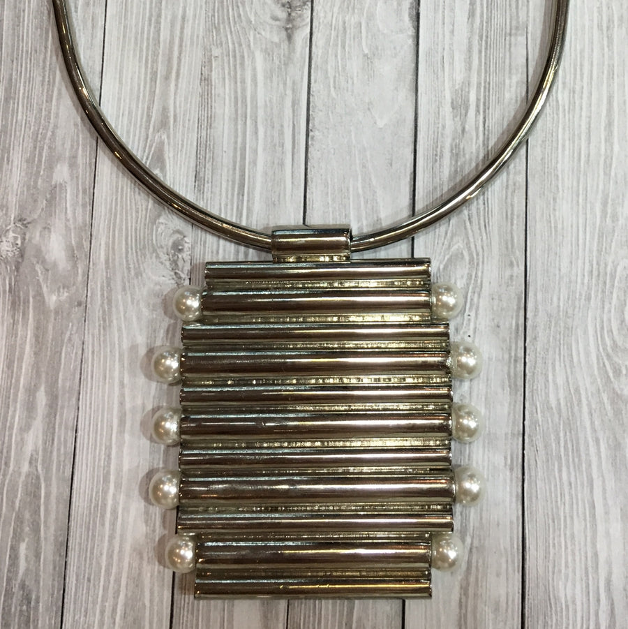 Multiple Tube Ring Necklace