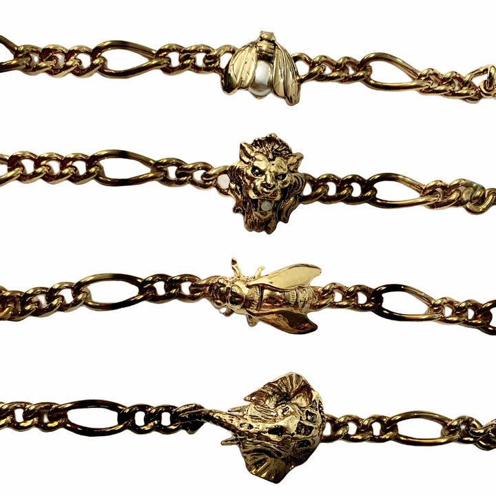 Gold Plated Vintage Fauna Bracelet