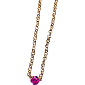 BRIGHT COLORS CRYSTAL PENDANT  NECKLACE
