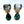 BRIGHT COLORS STUD EARRINGS