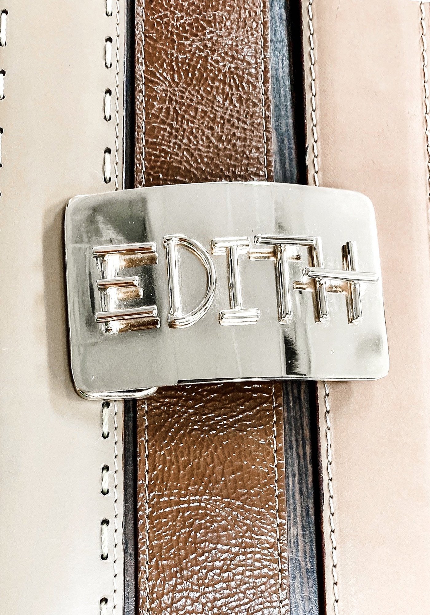 Custom Buckle with Brand or Initials — Texas Buckles